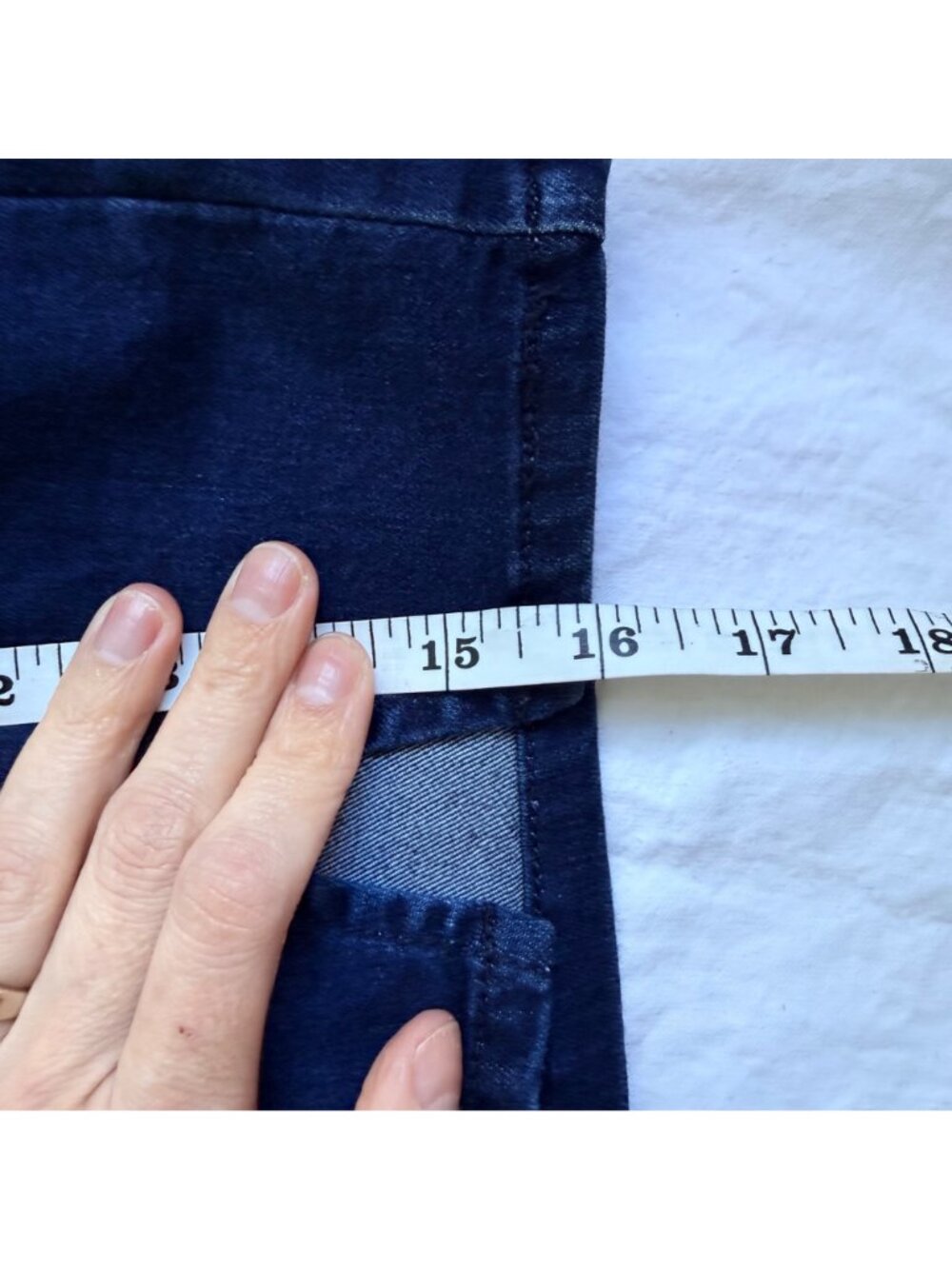 Free People Dark Wash Cotton Rayon Denim Mini Skirt With Front Slit Womens Small - Picture 9 of 9